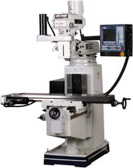 Vectrax - 54" Long x 10" Wide, 3 Phase CNC Milling Machine - Variable Speed Pulley Control, R8 Taper, 5 hp - Exact Tool & Supply