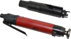 Chicago Pneumatic - 4,800 BPM, 1" Bore Diam, Pneumatic Inline Needle Scaler - 3mm Needle Diam, 19mm Needle Length, 15 CFM, 90 psi, 1/4 NPT Inlet - Exact Tool & Supply