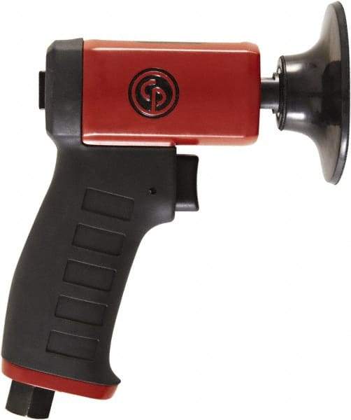 Chicago Pneumatic - 3" Max Disc, 15,000 RPM, Pneumatic Handheld Disc Sander - 21 CFM, 1/4" Inlet, 0.25 hp, 90 psi - Exact Tool & Supply