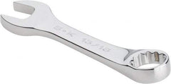 SK - 13/16" 12 Point Offset Combination Wrench - 15° Offset Angle, 6" OAL, Steel, Chrome Finish - Exact Tool & Supply