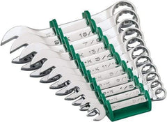 SK - 11 Piece, 3/8 to 1", 12 Point, Combination Wrench Set - Inch System of Measurement, Chrome Finish, Comes in Plastic Tray - Exact Tool & Supply