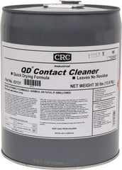 CRC - 5 Gallon Pail Contact Cleaner - 0°F Flash Point, 22,600 Volt Dielectric Strength, Flammable, Food Grade, Plastic Safe - Exact Tool & Supply