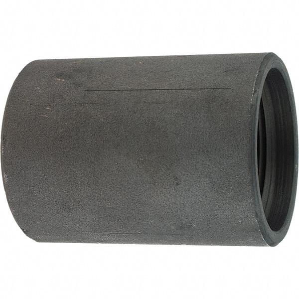 Made in USA - Size 1-1/4", Class 300, Steel Black Pipe Coupling - 300 psi, Threaded End Connection - Exact Tool & Supply