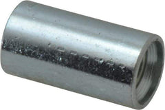 Made in USA - Class 300, 1/8" Galvanized Pipe Coupling - Threaded, Steel - Exact Tool & Supply