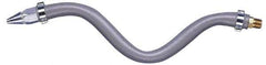 Guardair - Blow Gun Flexible Extension Hose - 1/4 NPT, 12" Long, Aluminum - Exact Tool & Supply