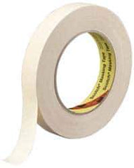 3M - 3" Wide x 60 Yd Long Tan Paper Masking Tape - Series 231, 7.6 mil Thick, 28 In/Lb Tensile Strength - Exact Tool & Supply