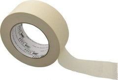 3M - 2" Wide x 60 Yd Long Tan Paper Masking Tape - Series 2214, 5.4 mil Thick, 23 In/Lb Tensile Strength - Exact Tool & Supply