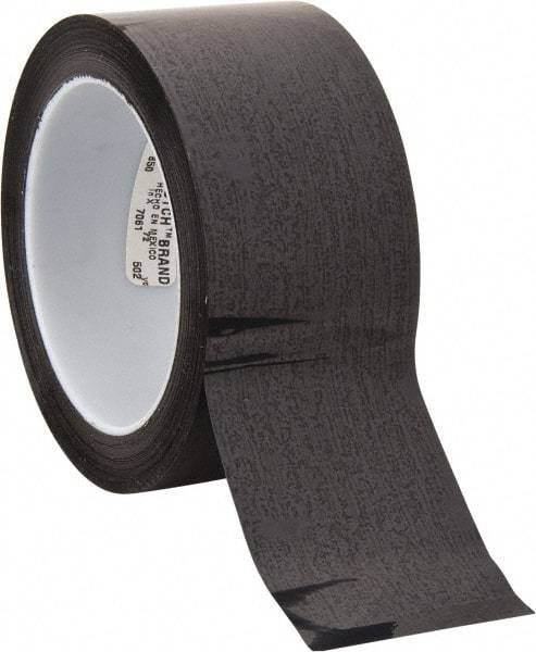 3M - 72 Yds. x 2", Black Polyester Film Tape - 850 Series, 1.9 mil Thick, 28 Lb./Inch Tensile Strength - Exact Tool & Supply