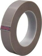 3M - 36 Yds. x 1", Gray PTFE Film Tape - 5481 Series, 6.8 mil Thick, 49 Lb./Inch Tensile Strength - Exact Tool & Supply