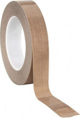 3M - 36 Yd Long x 1" Wide, Series 5453, Brown Silicone Glass Cloth/PTFE Tape - 8.2 mil Thick, 175 Lb/In Tensile Strength - Exact Tool & Supply