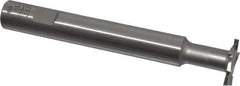Interstate - 1" Cut Diam, 1/8" Cut Width, 11.1mm Neck Diam, 5/8" Shank Diam, 4-15/16" OAL, M42 Cobalt T-Slot Cutter - Uncoated, Staggered Teeth, 8 Teeth - Exact Tool & Supply