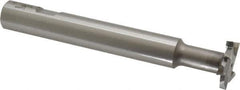 Interstate - 1" Cut Diam, 3/16" Cut Width, 5/8" Shank Diam, 4-15/16" OAL, M42 Cobalt T-Slot Cutter - Staggered Teeth, 8 Teeth - Exact Tool & Supply