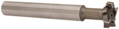 Interstate - 1" Cut Diam, 5/16" Cut Width, 5/8" Shank Diam, 4-15/16" OAL, M42 Cobalt T-Slot Cutter - Staggered Teeth, 8 Teeth - Exact Tool & Supply