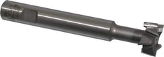 Interstate - 1" Cut Diam, 1/2" Cut Width, 5/8" Shank Diam, 4-15/16" OAL, M42 Cobalt T-Slot Cutter - Staggered Teeth, 8 Teeth - Exact Tool & Supply