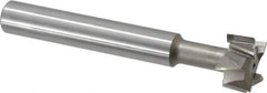 Interstate - 1" Cut Diam, 5/8" Cut Width, 5/8" Shank Diam, 4-15/16" OAL, M42 Cobalt T-Slot Cutter - Staggered Teeth, 8 Teeth - Exact Tool & Supply