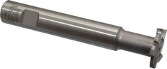 Interstate - 1-1/4" Cut Diam, 3/16" Cut Width, 15mm Neck Diam, 3/4" Shank Diam, 5-1/8" OAL, M42 Cobalt T-Slot Cutter - Staggered Teeth, 8 Teeth - Exact Tool & Supply
