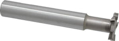 Interstate - 1-1/4" Cut Diam, 1/4" Cut Width, 15mm Neck Diam, 3/4" Shank Diam, 5-1/8" OAL, M42 Cobalt T-Slot Cutter - Staggered Teeth, 8 Teeth - Exact Tool & Supply