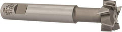 Interstate - 1-1/4" Cut Diam, 5/8" Cut Width, 3/4" Shank Diam, 5-1/8" OAL, M42 Cobalt T-Slot Cutter - Staggered Teeth, 8 Teeth - Exact Tool & Supply