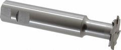 Interstate - 1-1/2" Cut Diam, 1/8" Cut Width, 1" Shank Diam, 5-5/16" OAL, M42 Cobalt T-Slot Cutter - Staggered Teeth, 8 Teeth - Exact Tool & Supply