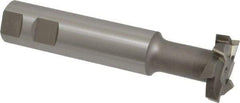 Interstate - 1-1/2" Cut Diam, 3/8" Cut Width, 1" Shank Diam, 5-5/16" OAL, M42 Cobalt T-Slot Cutter - Staggered Teeth, 8 Teeth - Exact Tool & Supply