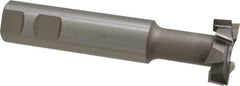 Interstate - 1-1/2" Cut Diam, 1/2" Cut Width, 1" Shank Diam, 5-5/16" OAL, M42 Cobalt T-Slot Cutter - Staggered Teeth, 8 Teeth - Exact Tool & Supply