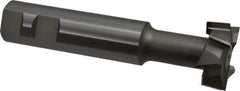 Interstate - 1-1/2" Cut Diam, 5/8" Cut Width, 1" Shank Diam, 5-5/16" OAL, M42 Cobalt T-Slot Cutter - Staggered Teeth, 8 Teeth - Exact Tool & Supply