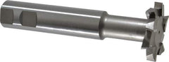 Interstate - 2" Cut Diam, 3/8" Cut Width, 20mm Neck Diam, 1" Shank Diam, 5-11/16" OAL, M42 Cobalt T-Slot Cutter - Staggered Teeth, 10 Teeth - Exact Tool & Supply