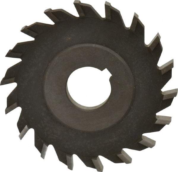 Value Collection - 16 Teeth, 4" Diam x 5/16" Width of Cut, High Speed Steel Side Milling Cutter - Straight Teeth, Uncoated - Exact Tool & Supply