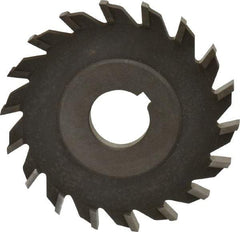Value Collection - 16 Teeth, 4" Diam x 5/16" Width of Cut, High Speed Steel Side Milling Cutter - Straight Teeth, Uncoated - Exact Tool & Supply