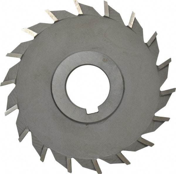 Value Collection - 16 Teeth, 4" Diam x 11/32" Width of Cut, High Speed Steel Side Milling Cutter - Straight Teeth, Uncoated - Exact Tool & Supply