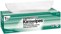 Kimtech - Dry Clean Room/Lab/Critical Task Wipes - Pop-Up, 11-3/4" x 11-3/4" Sheet Size, White - Exact Tool & Supply