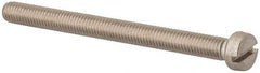 Value Collection - M5x0.80 Metric Coarse, 60mm Length Under Head Slotted Drive Machine Screw - Fillister Head, Grade 316 & A4 Stainless Steel, Uncoated, Without Washer - Exact Tool & Supply