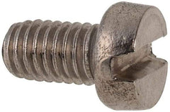 Value Collection - M6x1.00 Metric Coarse, 10mm Length Under Head Slotted Drive Machine Screw - Fillister Head, Grade 316 & A4 Stainless Steel, Uncoated, Without Washer - Exact Tool & Supply