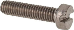Value Collection - M6x1.00 Metric Coarse, 25mm Length Under Head Slotted Drive Machine Screw - Fillister Head, Grade 316 & A4 Stainless Steel, Uncoated, Without Washer - Exact Tool & Supply