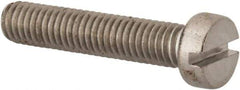 Value Collection - M6x1.00 Metric Coarse, 30mm Length Under Head Slotted Drive Machine Screw - Fillister Head, Grade 316 & A4 Stainless Steel, Uncoated, Without Washer - Exact Tool & Supply