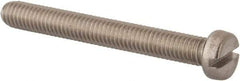 Value Collection - M6x1.00 Metric Coarse, 50mm Length Under Head Slotted Drive Machine Screw - Fillister Head, Grade 316 & A4 Stainless Steel, Uncoated, Without Washer - Exact Tool & Supply