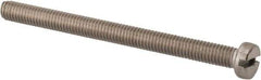 Value Collection - M6x1.00 Metric Coarse, 75mm Length Under Head Slotted Drive Machine Screw - Fillister Head, Grade 316 & A4 Stainless Steel, Uncoated, Without Washer - Exact Tool & Supply