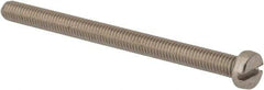 Value Collection - M6x1.00 Metric Coarse, 80mm Length Under Head Slotted Drive Machine Screw - Fillister Head, Grade 316 & A4 Stainless Steel, Uncoated, Without Washer - Exact Tool & Supply