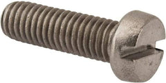 Value Collection - M8x1.25 Metric Coarse, 25mm Length Under Head Slotted Drive Machine Screw - Fillister Head, Grade 316 & A4 Stainless Steel, Uncoated, Without Washer - Exact Tool & Supply