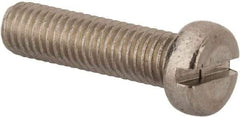 Value Collection - M8x1.25 Metric Coarse, 30mm Length Under Head Slotted Drive Machine Screw - Fillister Head, Grade 316 & A4 Stainless Steel, Uncoated, Without Washer - Exact Tool & Supply