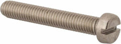 Value Collection - M8x1.25 Metric Coarse, 50mm Length Under Head Slotted Drive Machine Screw - Fillister Head, Grade 316 & A4 Stainless Steel, Uncoated, Without Washer - Exact Tool & Supply