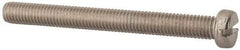 Value Collection - M8x1.25, 80mm Length Under Head Slotted Drive Machine Screw - Fillister Head, Grade 316 & A4 Stainless Steel, Uncoated, Without Washer - Exact Tool & Supply