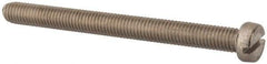 Value Collection - M8x1.25, 90mm Length Under Head Slotted Drive Machine Screw - Fillister Head, Grade 316 & A4 Stainless Steel, Uncoated, Without Washer - Exact Tool & Supply