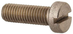 Value Collection - M10x1.50 Metric Coarse, 30mm Length Under Head Slotted Drive Machine Screw - Fillister Head, Grade 316 & A4 Stainless Steel, Uncoated, Without Washer - Exact Tool & Supply