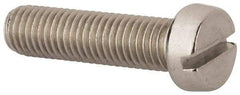 Value Collection - M10x1.50 Metric Coarse, 40mm Length Under Head Slotted Drive Machine Screw - Fillister Head, Grade 316 & A4 Stainless Steel, Uncoated, Without Washer - Exact Tool & Supply