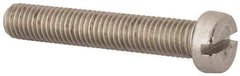 Value Collection - M10x1.50 Metric Coarse, 60mm Length Under Head Slotted Drive Machine Screw - Fillister Head, Grade 316 & A4 Stainless Steel, Uncoated, Without Washer - Exact Tool & Supply