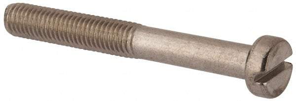 Value Collection - M10x1.50 Metric Coarse, 80mm Length Under Head Slotted Drive Machine Screw - Fillister Head, Grade 316 & A4 Stainless Steel, Uncoated, Without Washer - Exact Tool & Supply