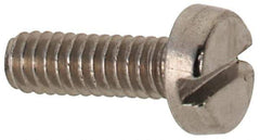 Value Collection - M2x0.40 Metric Coarse, 6mm Length Under Head Slotted Drive Machine Screw - Pan Head, Grade 316 & A4 Stainless Steel, Uncoated, Without Washer - Exact Tool & Supply