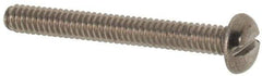 Value Collection - M2x0.40 Metric Coarse, 16mm Length Under Head Slotted Drive Machine Screw - Pan Head, Grade 316 & A4 Stainless Steel, Uncoated, Without Washer - Exact Tool & Supply
