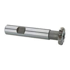 Whitney Tool Co. - 3/32" Radius, 3/16" Circle Diam, 7/8" Cutter Diam, Shank Connection, Convex Radius Cutter - 1/2" Shank Diam, 3" OAL, High Speed Steel, Uncoated, Profile Ground, 10 Teeth, Weldon Flat - Exact Tool & Supply